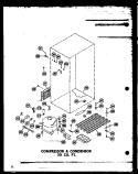 COMPRESSOR & CONDENSOR 20 CU. FT. Diagram and Parts List for TD20J-A P6017806W A Amana Refrigerator