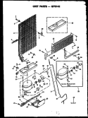 UNIT PARTS Diagram and Parts List for GFS142/MN11  Caloric Refrigerator