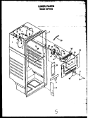 Page 3 Diagram and Parts List for GFS162/MN00  Caloric Refrigerator