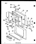 UPPER DOOR PARTS Diagram and Parts List for TC18FA P7528819W A Amana Refrigerator