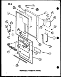 Part Location Diagram of D7554511 Whirlpool LOWER DOOR PAN, REF, WHITE