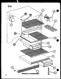 INTERIOR ACCESSORIES Diagram and Parts List for TM18G P7553502W Amana Refrigerator