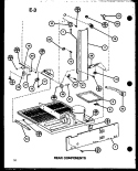 REAR COMPONENTS Diagram and Parts List for TC18G P7553501W Amana Refrigerator