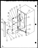 CABINET BACK Diagram and Parts List for TZ18Q2G P1156103W G Amana Refrigerator