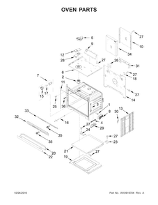 Oven Parts Diagram and Parts List for MEW9630FB00  Maytag Wall Oven