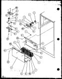 EVAP AREA Diagram and Parts List for TZ20QL P1156201W L Amana Refrigerator