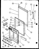 REF DOOR Diagram and Parts List for TZ22QL P1114906W L Amana Refrigerator