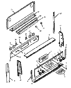 Control Panel Diagram and Parts List for ARR633WW-P1130992NE  Amana Range