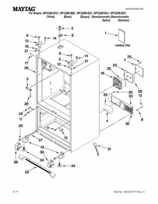 Part Location Diagram of W11551369 Whirlpool HINGE