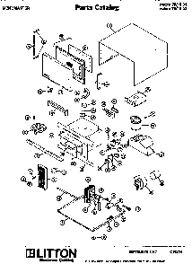 Replacement Parts Diagram and Parts List for 70 1502 Amana Microwave