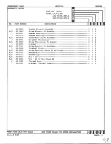 Heater Page 2 Diagram and Parts List for 7539A REV A Norge Dryer