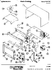 Section 14 Diagram and Parts List for 70 0502 Amana Microwave