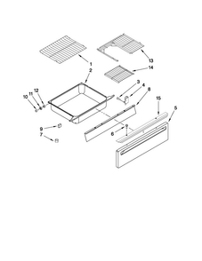 Drawer And Rack Parts Diagram and Parts List for MES5875BCS20  Maytag Range