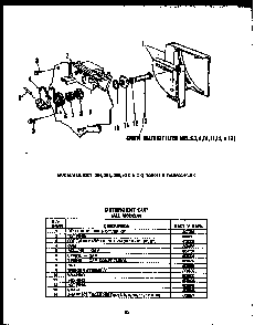 Section 10 Diagram and Parts List for DCR-225-1C-OK  Caloric Dishwasher