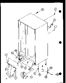 Section 4 Diagram and Parts List for 36088-P11108702W  Amana Refrigerator