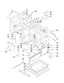 Chassis Parts Diagram and Parts List for JES9750CAS02  Jenn-Air Range