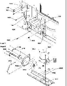 Machine Compartment Assembly Diagram and Parts List for BBI20TL-P1199101WL  Amana Refrigerator