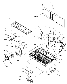 Unit Parts Diagram and Parts List for SXD25NP-P1162407W  Amana Refrigerator