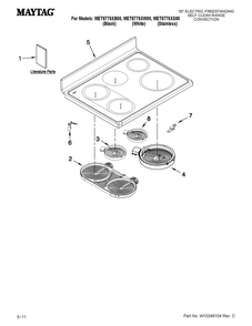 Part Location Diagram of W10289539 Whirlpool OWNERS MANUAL