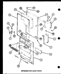 REF DOOR PARTS Diagram and Parts List for TM18H P7711032W Amana Refrigerator