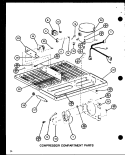 COMPRESSOR COMPARTMENT PARTS Diagram and Parts List for TM18H P7711032W Amana Refrigerator