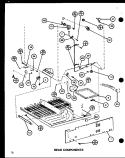 REAR COMPONENTS Diagram and Parts List for TM18H P7711032W Amana Refrigerator