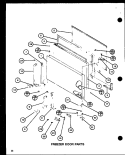 FZ DOOR PARTS Diagram and Parts List for TMI20SPH P7711031W Amana Refrigerator