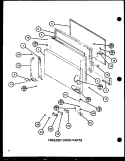 FZ DOOR PARTS Diagram and Parts List for TC18H P7711037W Amana Refrigerator