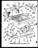 REF FZ FUNCTIONAL PARTS Diagram and Parts List for TC18H P7711037W Amana Refrigerator