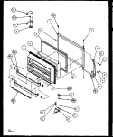 FZ DOOR Diagram and Parts List for TG18RBL P1158302W L Amana Refrigerator
