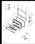 FZ DOOR Diagram and Parts List for TX19R2L P1158506W L Amana Refrigerator