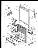 REF DOOR Diagram and Parts List for TXI22R2L P1168014W L Amana Refrigerator
