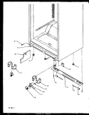 CABINET BOTTOM Diagram and Parts List for TSI18R2L P1182102W L Amana Refrigerator