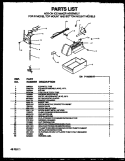 ADD - ON ICE MAKER Diagram and Parts List for TS18R2L P1158411W L Amana Refrigerator