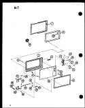 Part Location Diagram of B7548703 Whirlpool ARM, DOOR STOP, BOTTOM