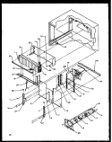 EVAP AREA Diagram and Parts List for TG18R2L P1158305W L Amana Refrigerator