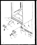 CABINET BOTTOM Diagram and Parts List for TG18R2L P1158305W L Amana Refrigerator