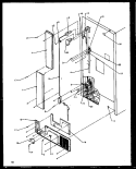 CABINET BACK Diagram and Parts List for TG18R2L P1158305W L Amana Refrigerator