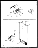 FACTORY INSTALLED ICE MAKER Diagram and Parts List for TZI22R2L P1168013W L Amana Refrigerator