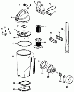 Diagram 2 Diagram and Parts List for UH40150  Hoover Upright Vacuum
