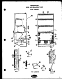 LINER ASSY Diagram and Parts List for D16C  Amana Freezer