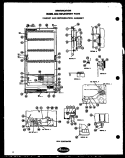 CABINET AND REFRIGERATION ASSY Diagram and Parts List for D16C  Amana Freezer