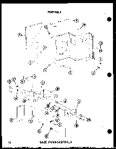Base Pan & Controls Diagram and Parts List for ES6P-2AMR P54972-26R Amana Air Conditioner