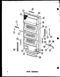 Part Location Diagram of D7017026 Whirlpool DOOR C-UF12K