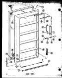Part Location Diagram of B5657201 Whirlpool DOOR HANDLE
