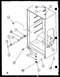 Page 3 Diagram and Parts List for ESUF16DW P1113101W Amana Freezer