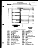 Page 5 Diagram and Parts List for 18A  Amana Freezer