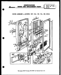 DOOR ASSY Diagram and Parts List for 12JI  Amana Freezer