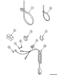 Wire Ties Diagram and Parts List for SWFY71QN  Speed Queen Washer