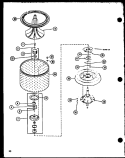 Page 13 Diagram and Parts List for LW2302 P7762112W W Amana Washer